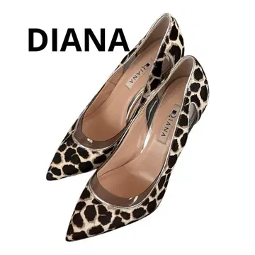 다이애나 레오파드 무늬 펌프스 24.5cm