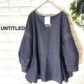 새상품 UNTITLED 블라우스 언타이틀 자수 블라우스