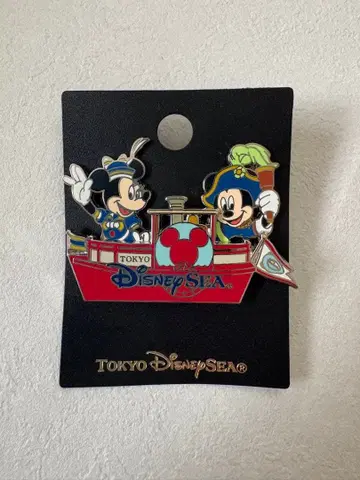 도쿄디즈니씨 미키 미니 트랜짓 스티머 라인 핀 배지