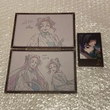 귀멸의 칼날 코쵸우 시노부 즐거운 복권 폴라로이드 나눔 엽서 세트