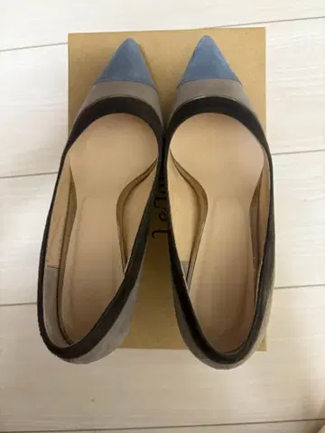 루탈론 펌프스 스틸레토 스웨이드 바이컬러 23.5cm