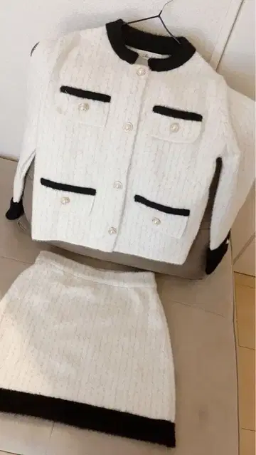 왕홍 셋업 스커트