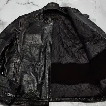 구하기 어려움 XXL 상당 딸리아또레 라이더 자켓 램 가죽 54