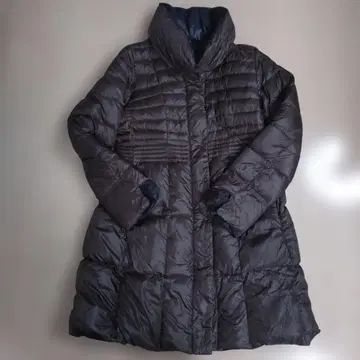 리버서블 다크 브라운 다운 자켓 높은 옷깃 11AR