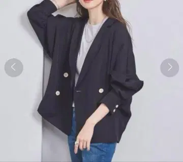 택 포함 새상품 유나이티드 애로우즈 돌먼 슬리브 자켓 네이비