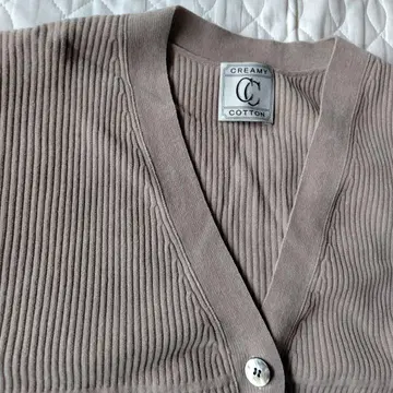 CREAMY COTTON 그레이지 긴팔 가디건