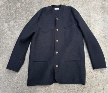 RIER 다크 네이비 노카라 자켓