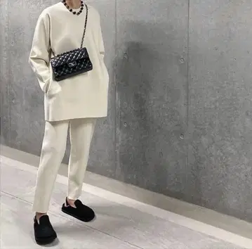 [ 화이트 ] LOHEN 로헨 밀라노 리브 팬츠 38