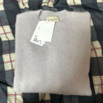 폭스 울 라메 크루넥 니트