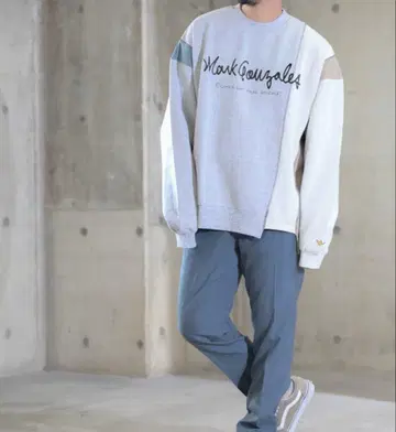 마크곤잘레스 Mark Gonzales 맨투맨 바이컬러 구제 의류