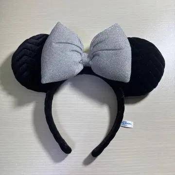 미키 귀 머리띠 블랙과 실버