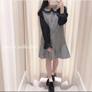 evelyn 밑단 턱 원피스