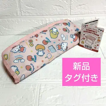 새상품 산리오 캐릭터즈 접이식 체어 컴팩트 레저 체어 핑크