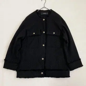 JOURNAL STANDARD 클리어 트위드 자켓 블랙 블랙