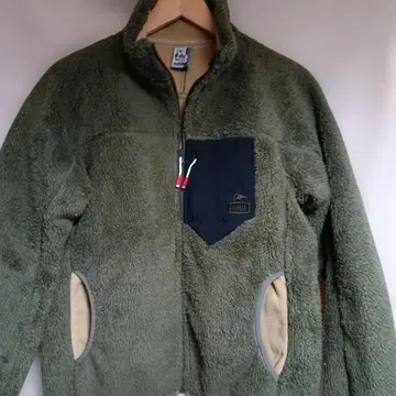 CHUMS 올리브색 플리스 자켓
