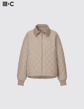 [ UNIQLO :C ] 퍼프테크 블루종 베이지 M 사이즈