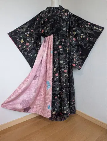 기모노 소매가 멋진 원피스 (리메이크)