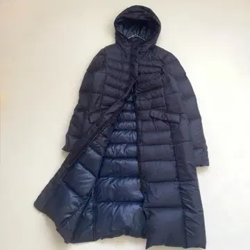 아디다스 롱 다운 코트 네이비 벤치 코트 M