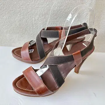 evaluna 에바루나 하이힐 샌들 이탈리아제 크로스 벨트