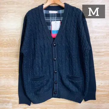 새상품 사브리나 발렌티노 남성용 니트 가디건 아우터 네이비