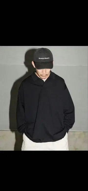 25SS 와이드 대드 쉐이드 테크 피케 셔츠 롱 슬리브 1