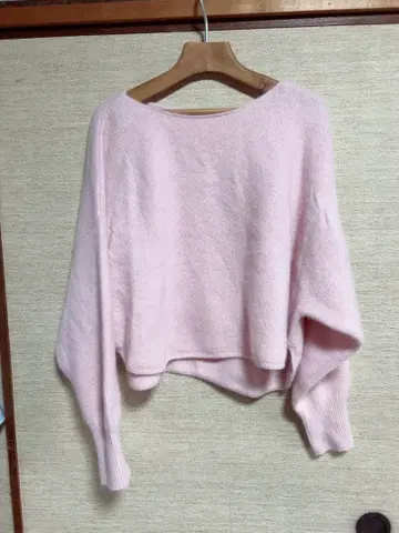 25aw 스픽 앤 스팬 FOX/ALPACA 루즈 니트 완판 핑크