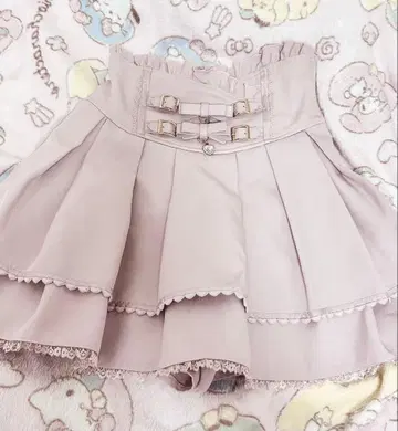 LIZLISA 리즈리사 2단 리본 벨트 치마바지