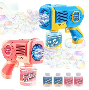 버블건 파랑 핑크 비눗방울 웨딩