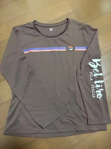 FILA 브라운 긴팔 T셔츠 L