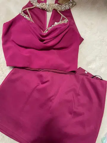 ANGEL R AR23223 로즈 핑크 드레스