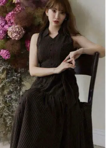 Herlipto Striped Sleeveless Long Dress