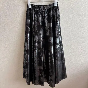 [ 새상품 ] JEANASIS 지나시스 모듬 글리터 플레어 스커트