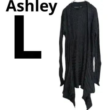 Ashley [ L ] 그레이 롱 가디건 긴팔 롱 기장
