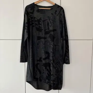 MOYURU 다이칸야마 그래픽 긴팔 튜닉 그레이 새상품급