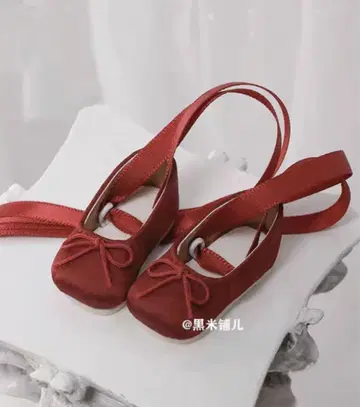 인형 신발 발레 슈즈 펌프스 크림슨 레드 30cm 대응 YoSD