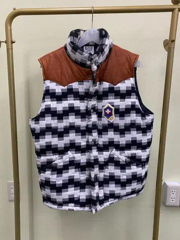 BILLIONAIRE BOYS CLUB 충전솜 베스트 모자이크 패턴