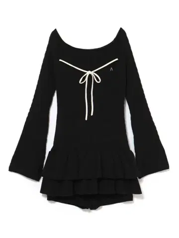 ANDMARY Milky frill mini dress