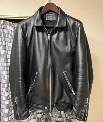 싱글 라이더 가죽 자켓 블랙 소가죽 노브랜드