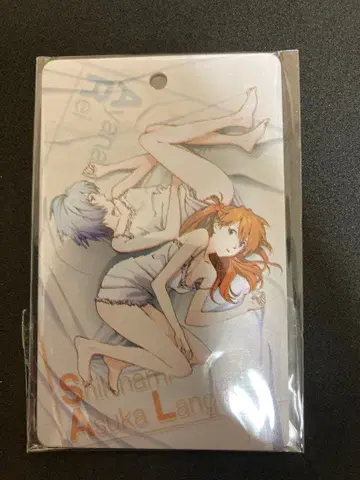 에반게리온 한정판 메탈 플레이트 아야나미 레이 시키나미 아스카