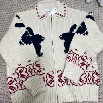 GU 풀 집업 니트 자켓 by rokh 아이보리 M