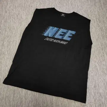 nee 슬리브리스 T셔츠 nee 밴딩 T셔츠