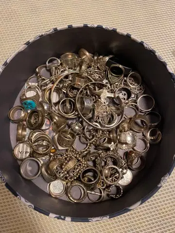 실버 반지 세트 다양한 디자인