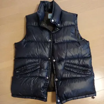 CAMP7 블랙 다운 베스트 L 사이즈