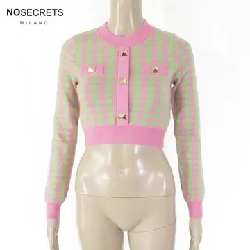 새상품 노 시크릿 숏 기장 니트 38 EKN777 XS 사이즈