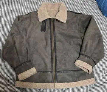 페이크 무스탕 플라이트 자켓