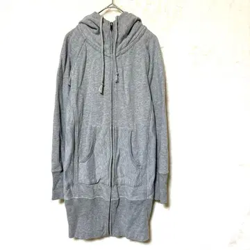 [본다치 VonDutch] 그레이 풀 집업 롱 후드티 집업