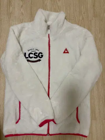 LCSG 플리스 자켓 화이트