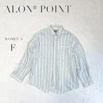 스트라이프 패턴 셔츠 캐주얼 빈티지 레어 면 100% 수입 구제 의류