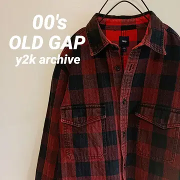 y2k archive GAP 스테디셀러 버팔로 체크 플란넬 셔츠 S