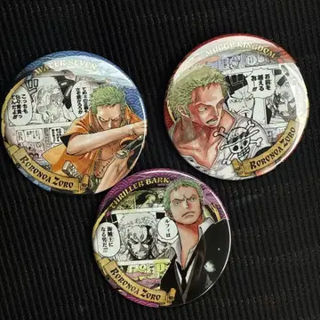원피스 컬렉션 캔뱃지 HEROES 로로노아 조로